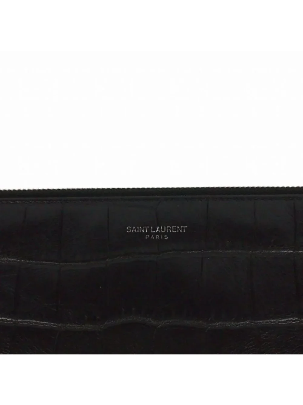 ★SOLD★ Saint Laurent Paris Croco Clutch - Picture 4 of 6